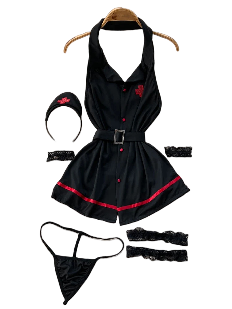 Summer Clothing Stores - Erotic Fashion Sexy Halter Lingerie Dress