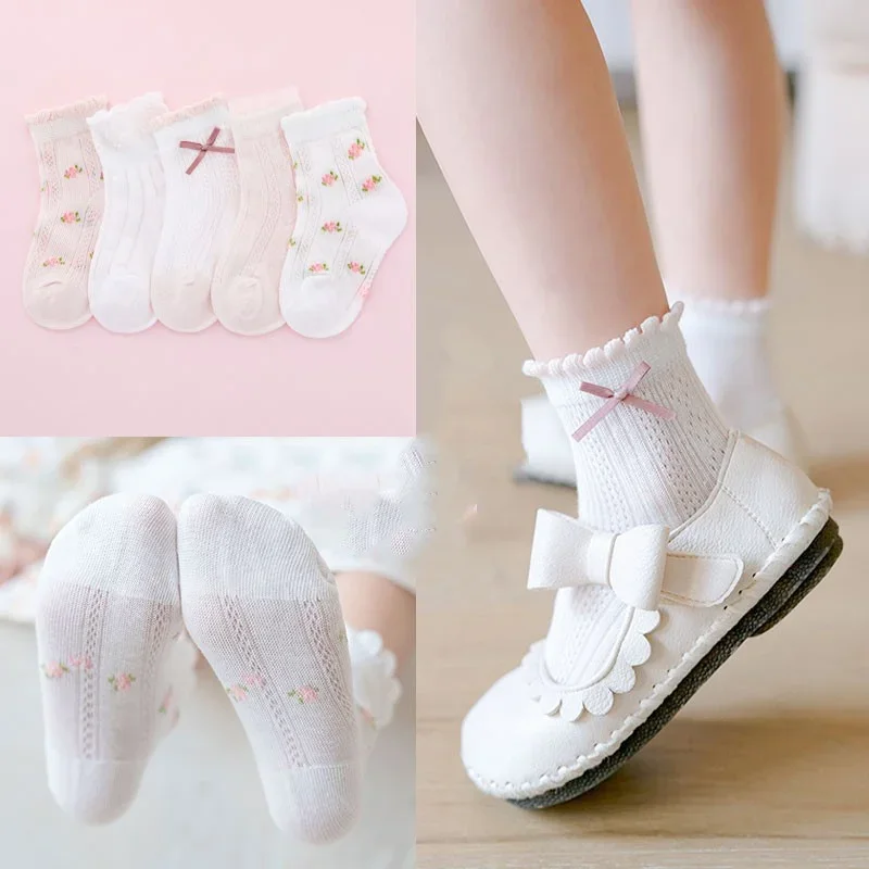 Kids Socks 5 Pairs/Lot Spring  - Summer Clothing Baby Girl ulasan dan harga